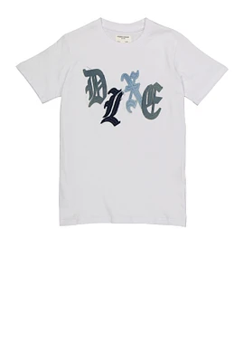 Boys DLXE Patch Graphic Tee, White,