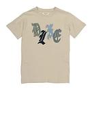 Boys DLXE Short Sleeve Graphic Tee, Beige, Size S