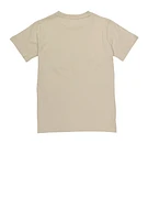 Boys DLXE Short Sleeve Graphic Tee, Beige, Size S