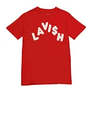 Boys Lavish Graphic Tee, Red, Size 8