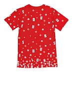 Boys Luxe House Graphic Tee, Red, Size 10-12