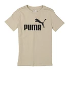 Boys Puma Graphic Tee, Beige, Size 18-20