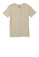 Boys Puma Graphic Tee, Beige, Size 18-20