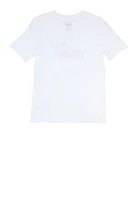 Boys Puma Logo Crew Neck Top, White, Size L