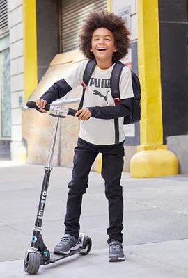 Boys Puma T Shirt with Socks, Beige, Size 10-12