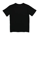 Boys Messi Signature Graphic Tee, Black, Size 10-12