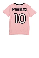 Boys Messi V Neck Soccer Jersey, Pink, Size 18