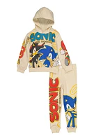 Little Boys Sonic The Hedgehog Sweatshirt and Joggers, Multi, Size 6-7