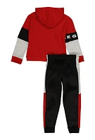 Little Boys Legend 23 Zip Front Hoodie and Joggers, Red, Size 4