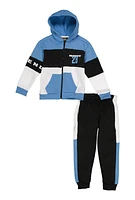 Little Boys Legend 23 Zip Front Hoodie and Joggers, 4