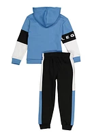 Little Boys Legend 23 Zip Front Hoodie and Joggers, Blue, Size 4