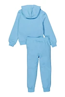 Little Boys Messi Logo Hoodie and Joggers, Blue, Size 4