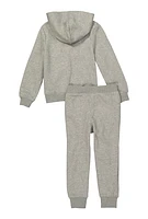 Little Boys Messi Graphic Hoodie and Joggers, Grey, Size 5