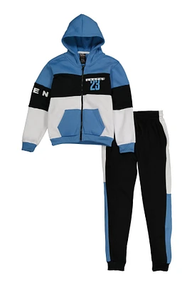 Boys Color Blocked Legend 23 Sweatshirt and Joggers, Multi, Size 16-18