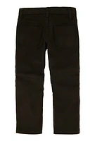 Little Boys Zip Detail Moto Skinny Jeans, Black, Size 6