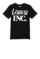 Boys Loyalty Inc Tee, Black, Size 10-12
