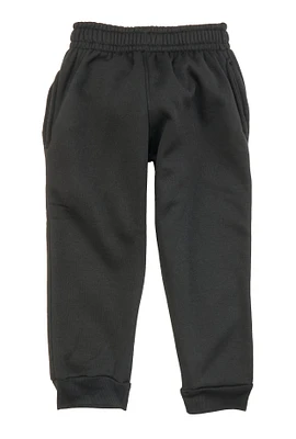 Little Boys Fleece Lined Joggers, Black, Size 4