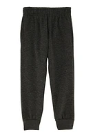 Little Boys Fleece Marled Joggers, Grey, Size 5-6