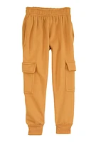 Little Boys Solid Fleece Cargo Pocket Joggers, Khaki,