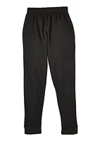 Boys Fleece Lined Joggers, Black, Size 12-14