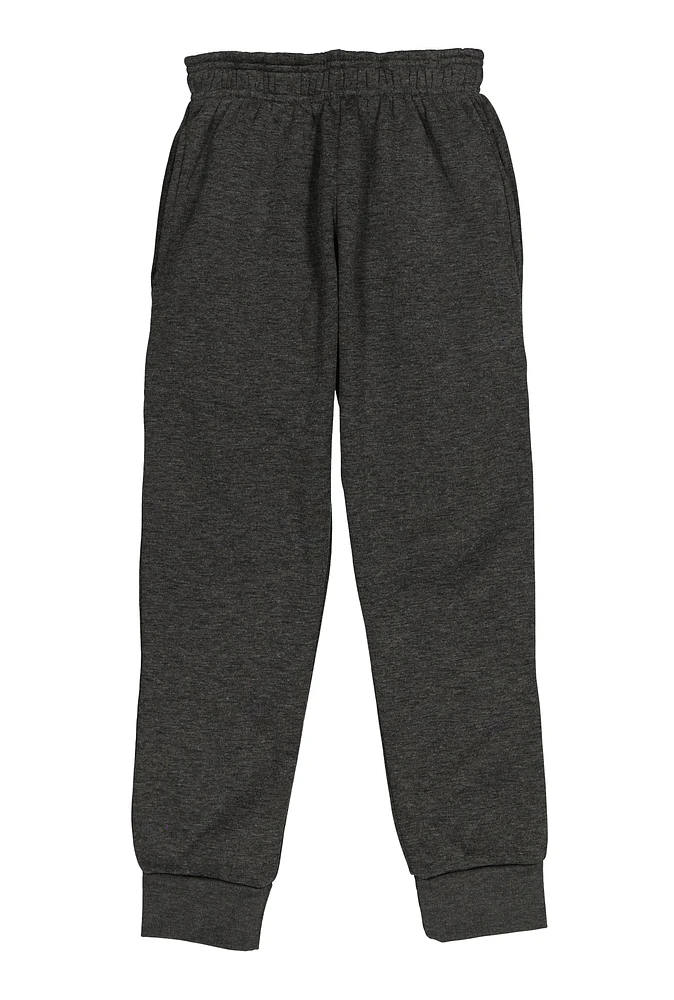 Boys Marled Pull On Joggers, Grey, Size 10-12