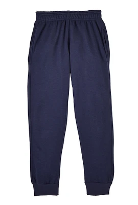 Boys Fleece Pull On Joggers, Blue,