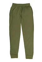 Boys Basic Fleece Joggers, Green, Size 8-10