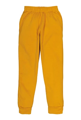 Boys Pull On Joggers, Yellow, Size 12-14