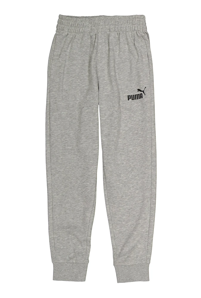 Boys Puma Marled Graphic Joggers, Grey, Size 8