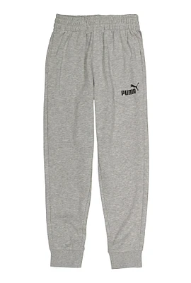 Boys Puma Marled Graphic Joggers, Grey, Size 10-12