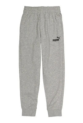 Boys Puma Marled Graphic Joggers, Grey,