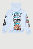 Little Boys Cant Stop My Drip Graphic Hoodie, Blue, Size 7