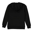 Boys Bear Fear Pullover Hoodie, Black, Size 8