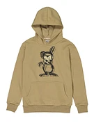 Boys Graphic Pullover Hoodie, Beige, Size 8