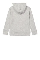 Boys Puma Sportswear Marled Fleece Hoodie, Grey,