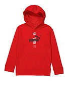 Boys Puma Sportswear Pullover Hoodie, Red, Size XL