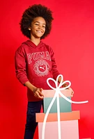 Boys Puma Squad Graphic Hoodie, Red, Size M