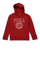 Boys Puma Squad Graphic Hoodie, Red, Size M