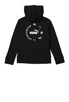 Boys Puma Sportswear Zip Up Hoodie, Black, Size M