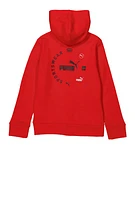 Boys Puma Sportswear Zip Front Hoodie, Red, Size M