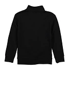 Boys Puma Sports Quarter Zip Sweatshirt, Black, Size L