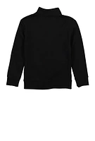 Boys Puma Sports Quarter Zip Sweatshirt, Black, Size S