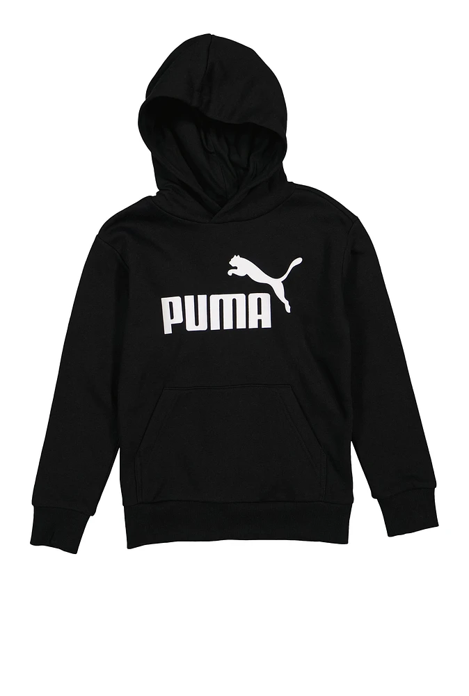 Boys Puma Hoodie, Black,