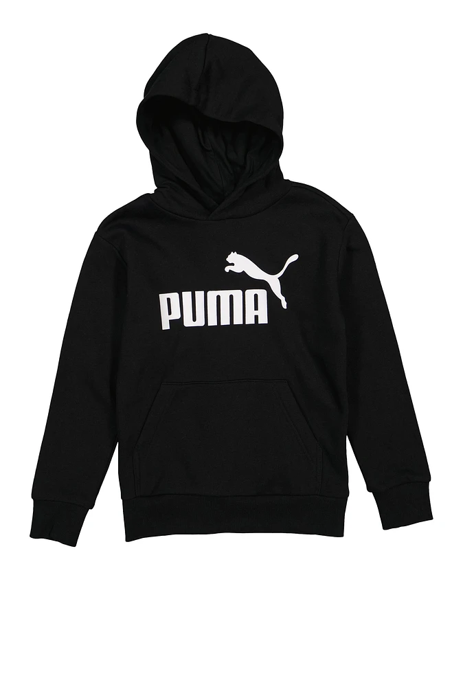 Boys Puma Hoodie, Black, Size M