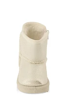 Baby Girls Faux Fur Lined Side Zip Boots, Silver, Size INFANT 6