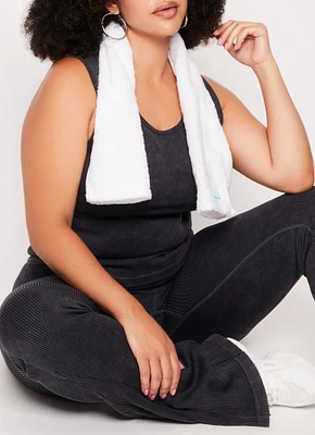 Womens Plus Seamless Ribbed Tank Top,