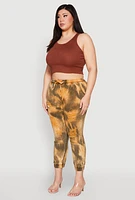 Womens Plus Size Mineral Wash Distressed Denim Joggers, Multi, Size 2X