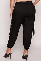 Womens Plus VIP Tabbed Cargo Pocket Joggers,