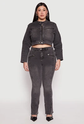 Womens Plus Almost Famous Boot Cut Jeans,