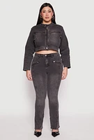Womens Plus Almost Famous Boot Cut Jeans,